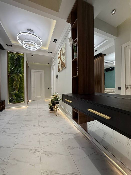 3х комнатная квартира дизайнерский ремонт укомплектована, есть терраса