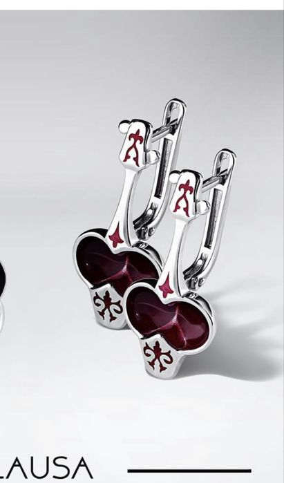 серебро серьги Қобыз