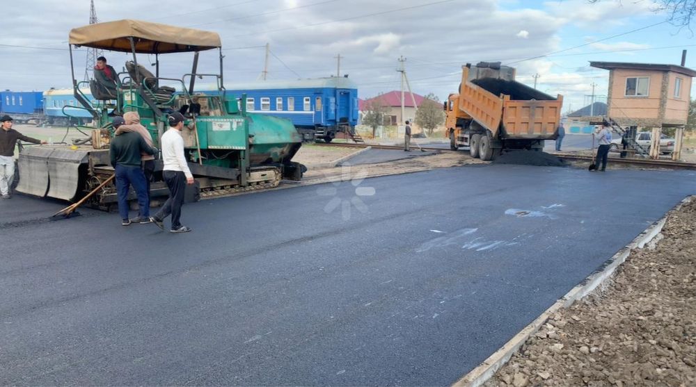 Укладка асфальта. Благоустройство.