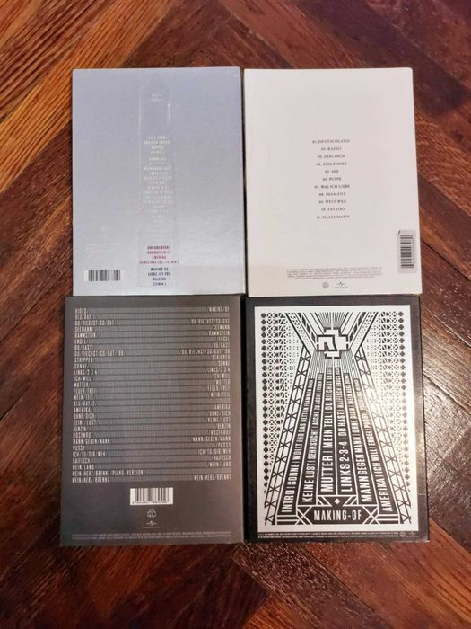 Rammstein Colectie DVD & Bluray. 4 Buc.