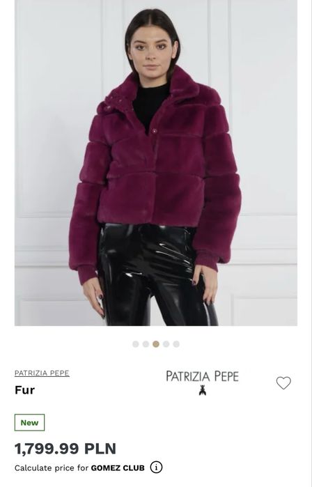 PATRIZIA PEPE Оригинално Палто, купено за  420€,  продава се на Топ Цена от 169€,  Ново