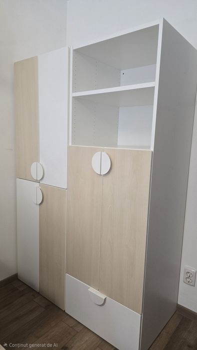 Dulapuri Ikea copii,alb/nude, SMÅSTAD