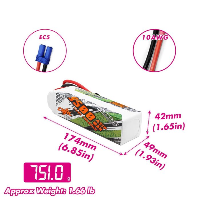 Baterie Lipo 4S / 9500mAh