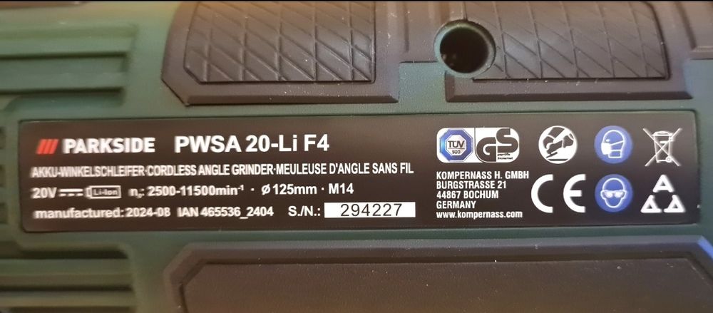 Parkside Ъглошлайф 20v,   Циркуляр 12v, флекс 20v Performance.