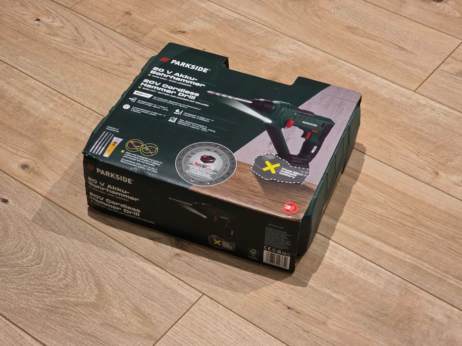 Ciocan rotopercutor Parkside fara fir, 20V, NOI, SIGILATE