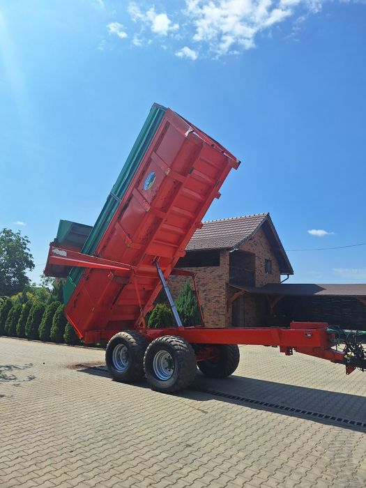 Remorca agricolă benna cereale 14 tone frâne pe aer citiți anuntu