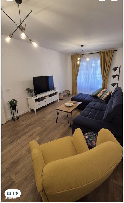 Apartament de 2 camere cu terasă și mobilier complet