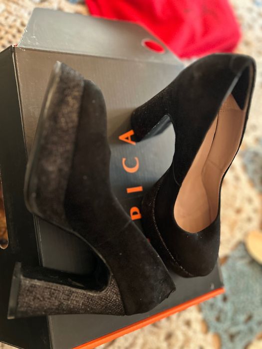 Pantofi Epica, piele întoarsă, mărimea 36
