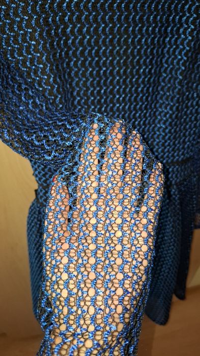 Дантелена синя рокля