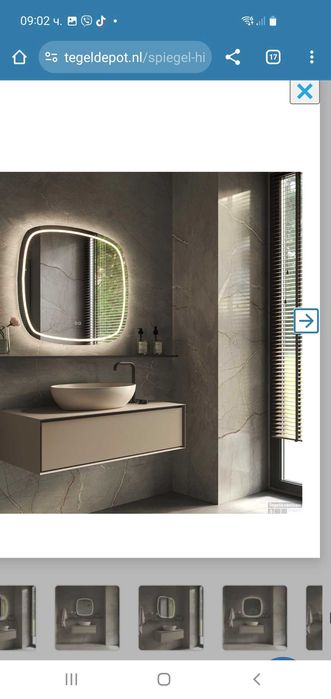 Огледала с лед осветление и нагревател за баня- 6 броя