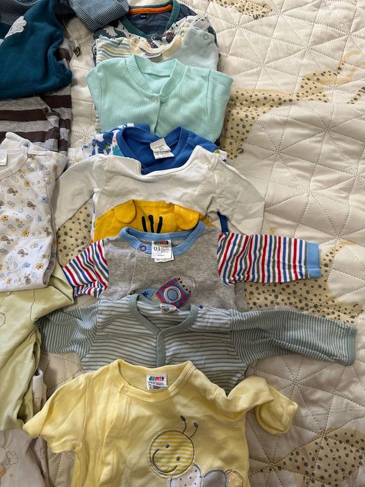 Бебешки дрехи лот 13 ромпъра бебе 62-68