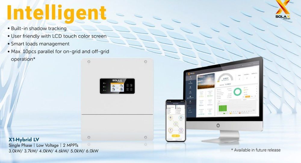 Gibrid quyosh inverter SolaX 3 kw 48 volt servis bilan akkumulyatorlik