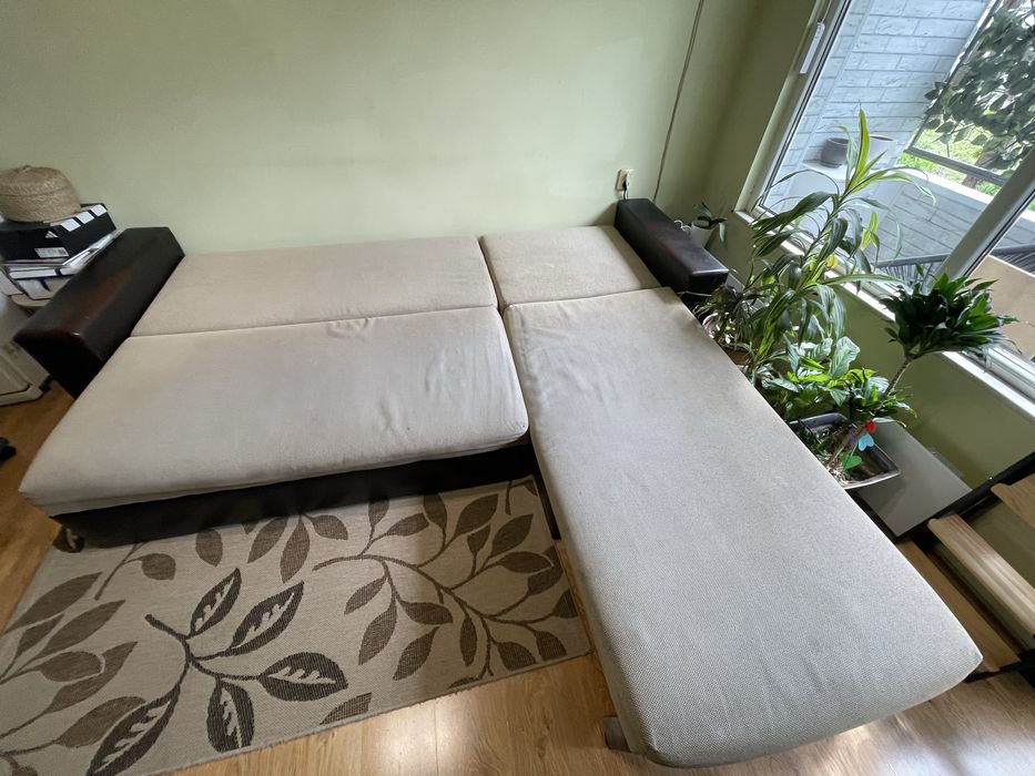 Ъглов диван с ракла за съхраниение