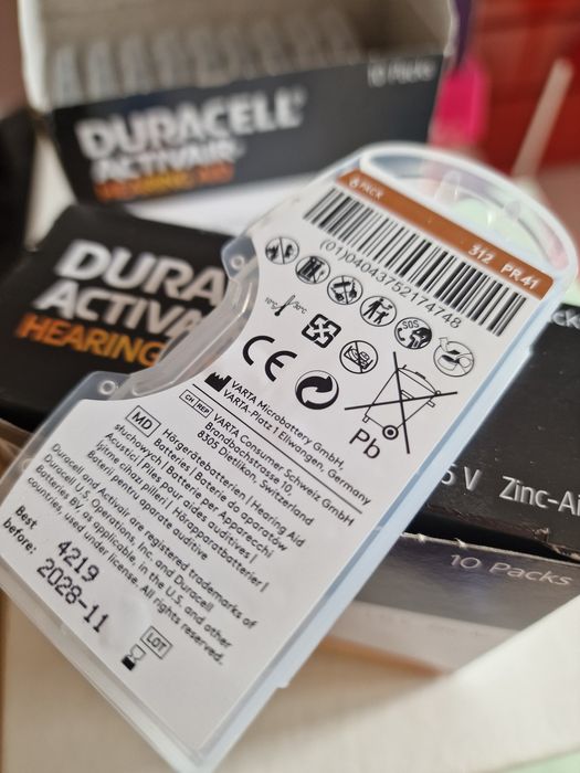 Baterii Duracell 312 aparate auditive