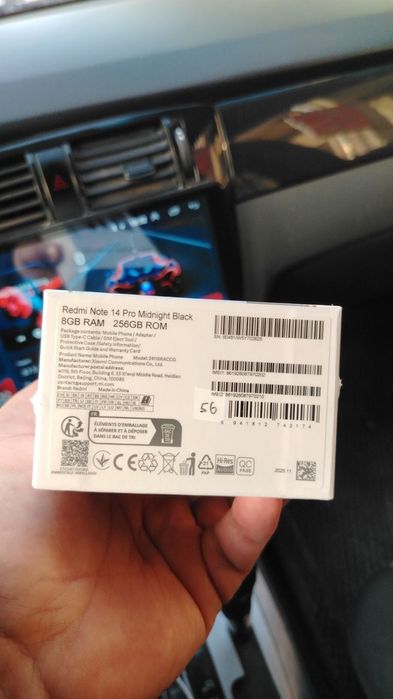 Redmi 14 pro midnight yengi karopka dokument ochilmagan 6/256