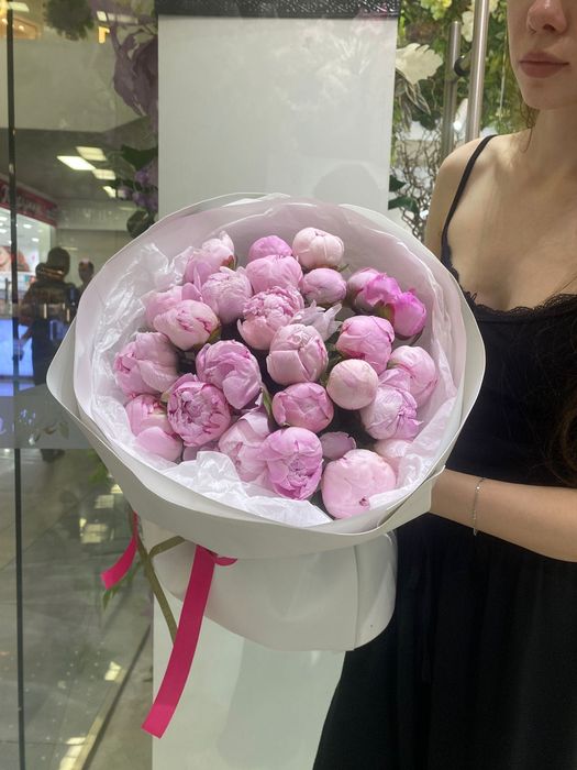 Хризантемы, пионы