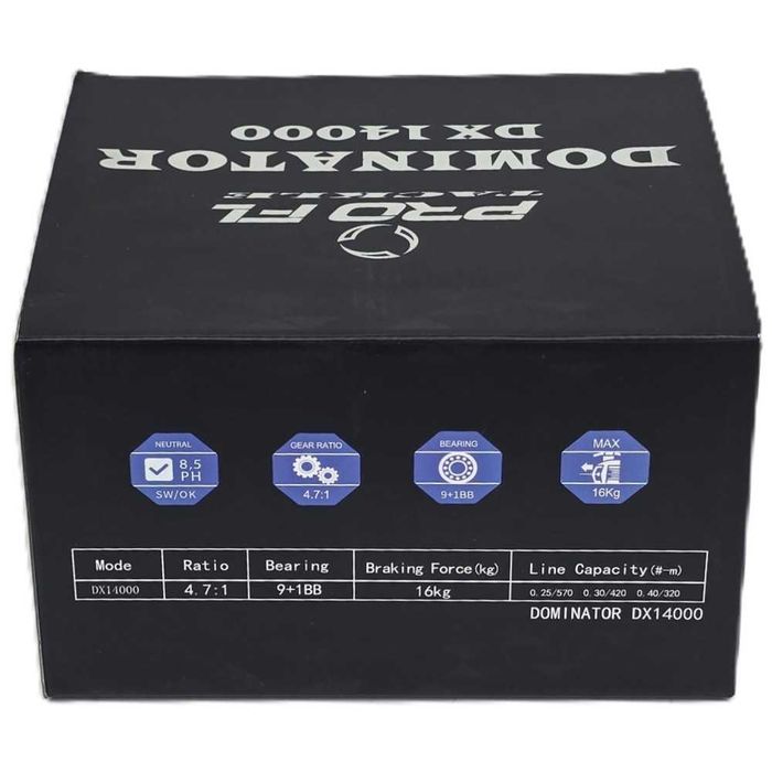 SET 4 Mulinete PRO FL Dominator DX 14000 9+1Rulmenti
