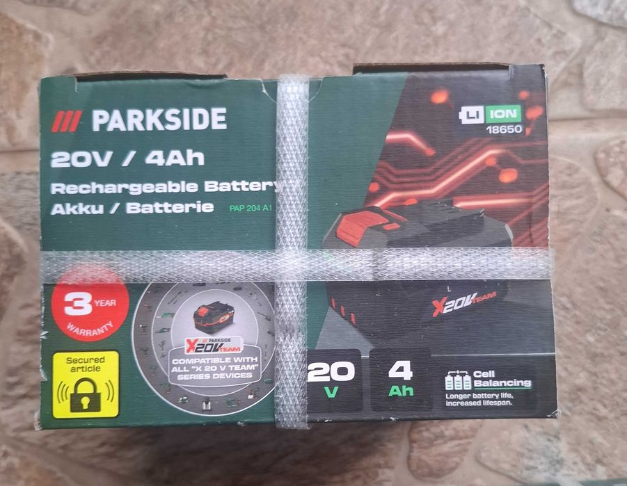 Parkside 20V батерия 4Ah