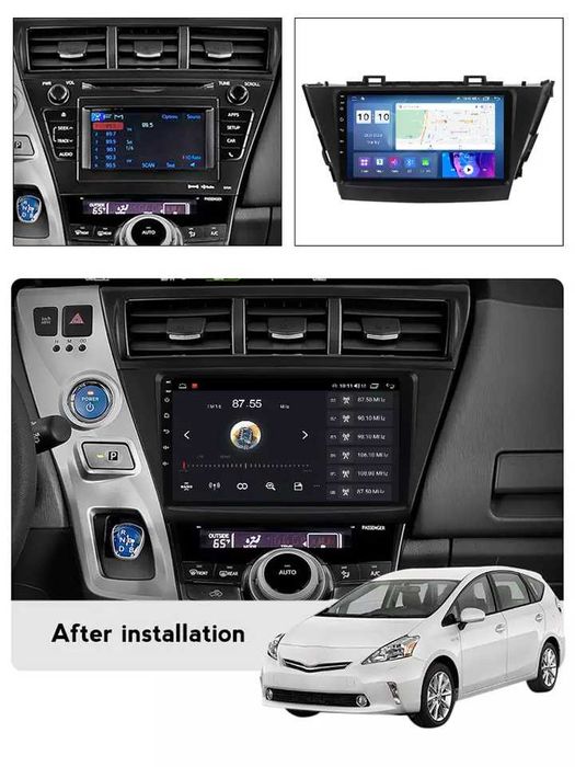 NAVIGATIE Android 14 Toyota Prius Plus Alpha 2012+ 1/8 Gb CarPlay CAM