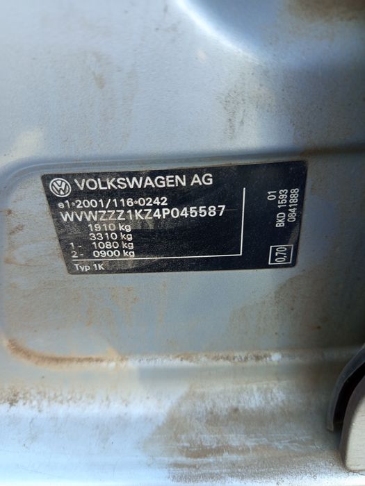 Фолксваген Голф 5 2.0 тди код на мотора BKD