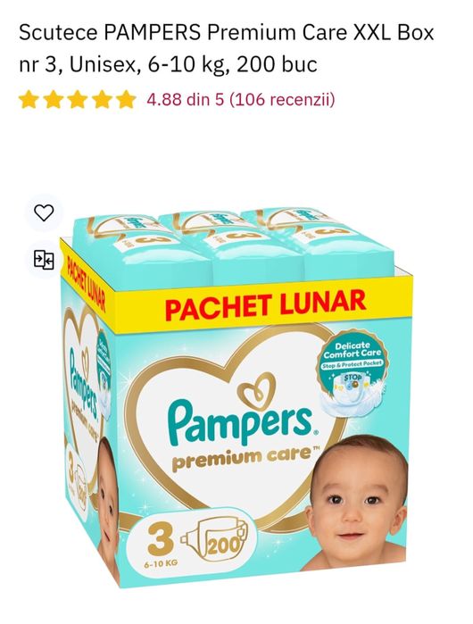 Pampers marimea 3