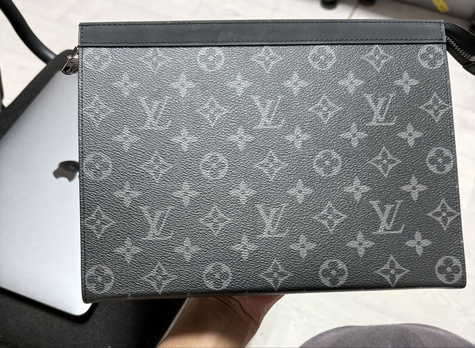 Louis Vuitton Voyage MM Monogram Eclipse Canvas Pochette