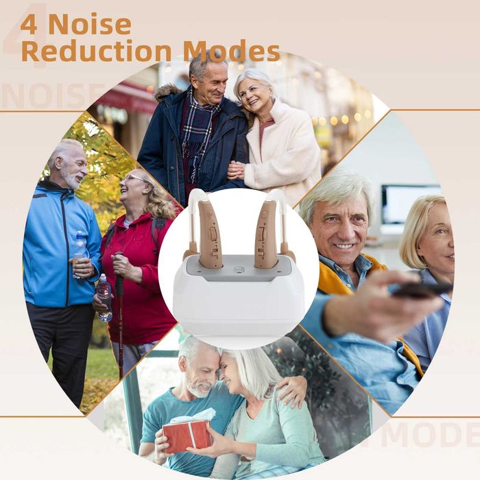 Set 2 Aparate Auditive Delmicure VHP-1011 Reîncărcabile cu Dock Magnet