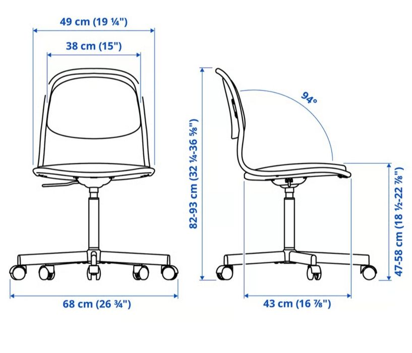 Set birou + scaun Ikea stare EXCELENTA!