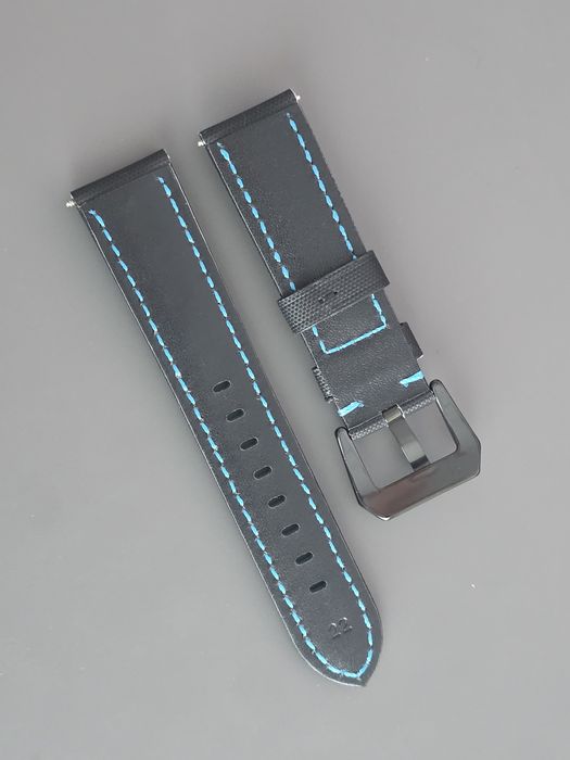 Curea ceas, textura fibra carbon, 22mm