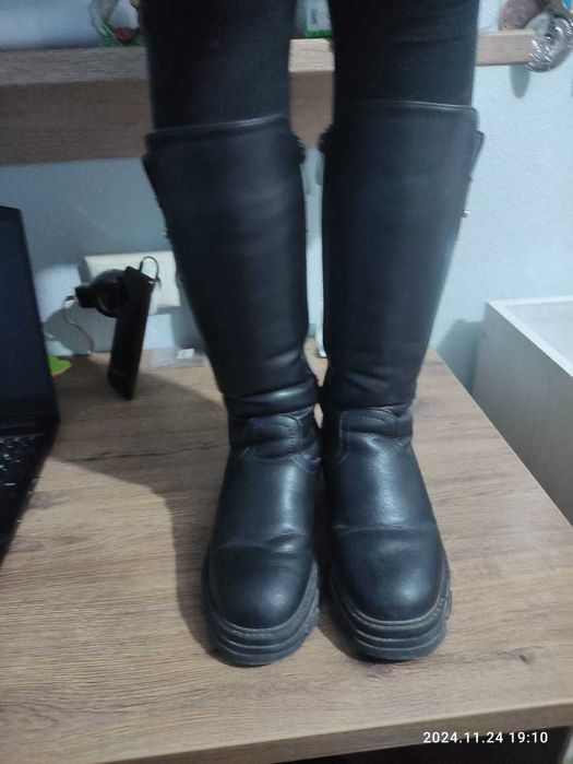 Сапоги для девочки  кожаные натуралка