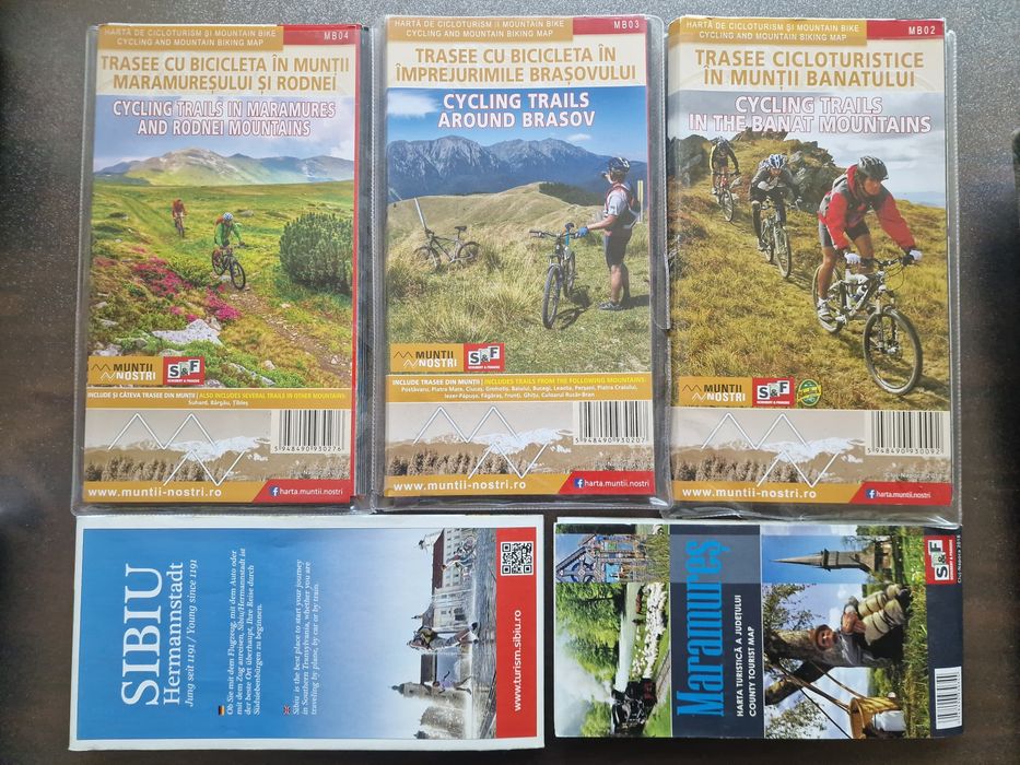 Harti Colectia Muntii nostri - trasee montane cu bicicleta, delta