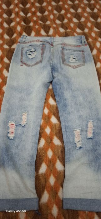 Дамски дънки с мики маус