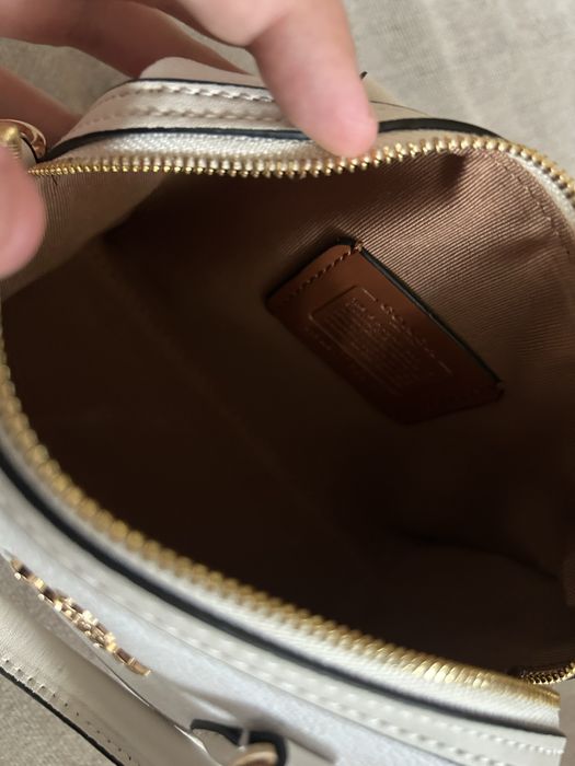 Geanta Coach mini rowan alba