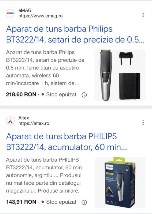 Aparat ce tuns Philips