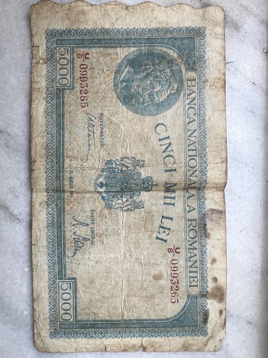 Bancnota de 5000 lei din 1945