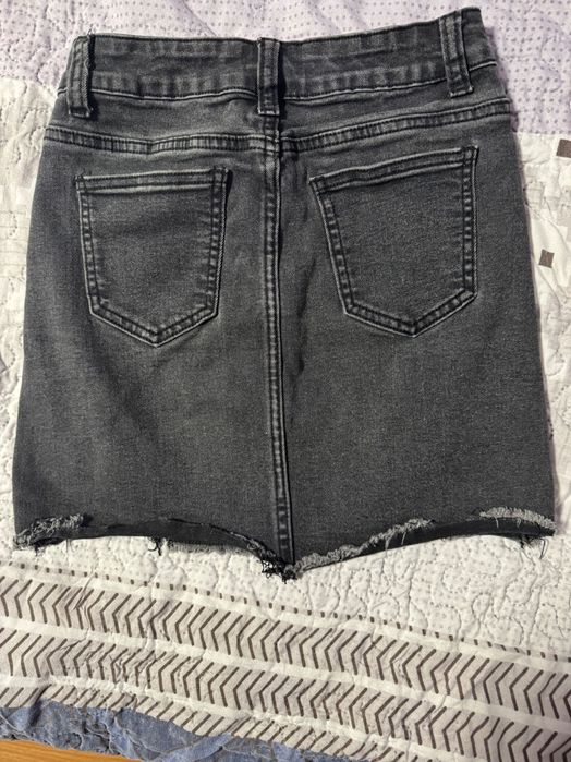 Черна дънкова пола