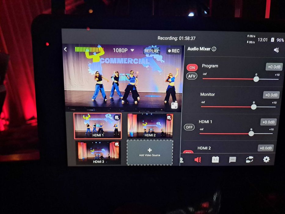 Filmari profesionale în regim TV multicam