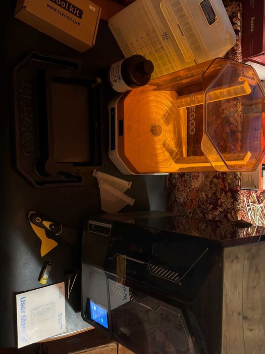 Elegoo Saturn 4 Ultra + Mercury Plus V3.0 + accesorii