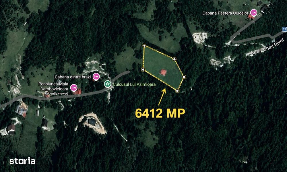 Casa de vacanta sau pensiune in Dambovicioara 5 camere, 5 bai, 6412 mp