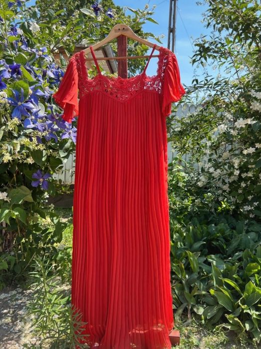 Rochie maxi plisata H&M