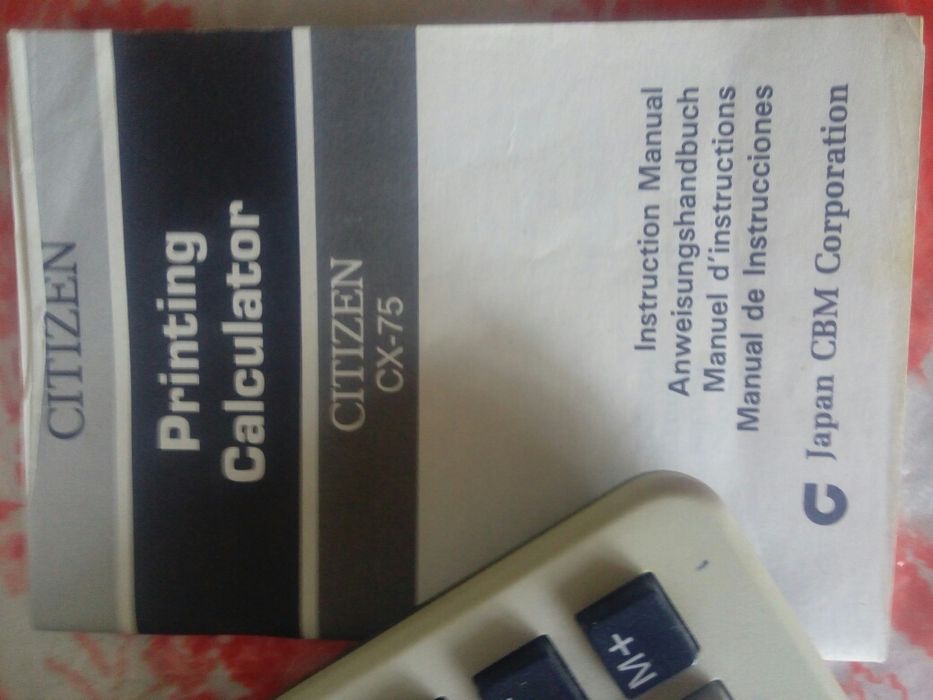 Пишущий калькулятор Ситизен СХ-75