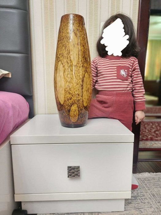 Стеклянная ваза 50 см