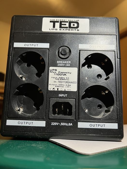 Sursă UPS TED Electric 1100 VA LCD