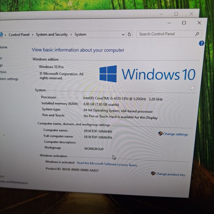Компютър + монитор i5 - 8gb ram - 120gb ssd