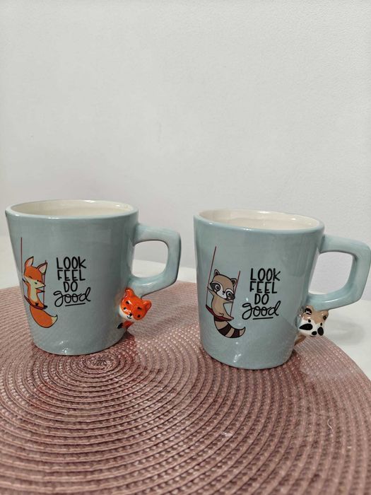 Cana ceramica ceai sau cafea cu model animale