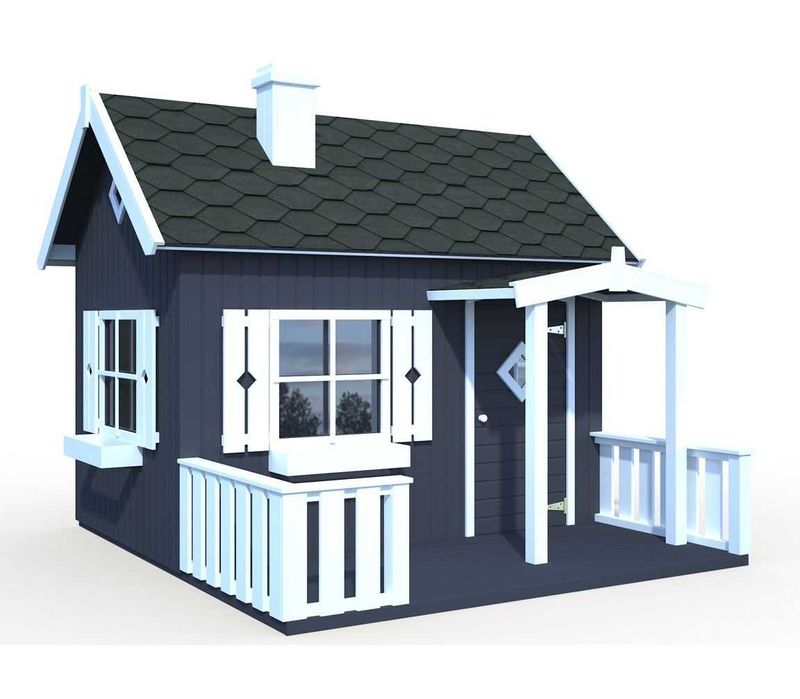 Casuta de joaca din lemn pentru copii, ecologica