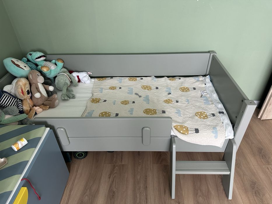 Pat copii flexa + saltea 165/70