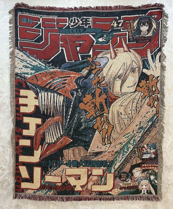 Гобелен ковер Аниме Человек-Бензопила