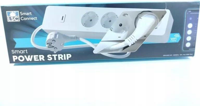 Смарт удължител LSC Smart Connect Smart разклонител 4 гнезда 1,5м.