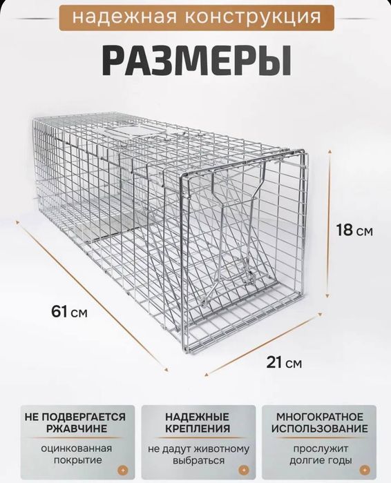 Гуманная ловушка для птиц кошек крыс